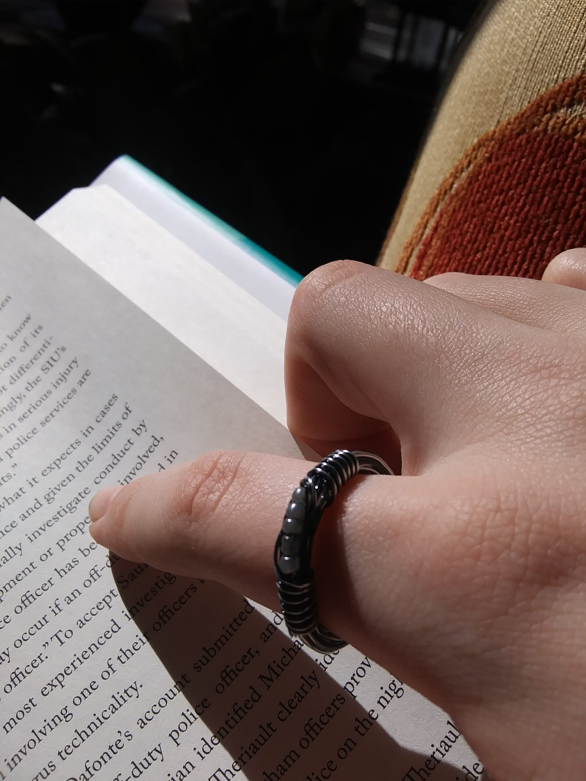 Black and Silver Wire