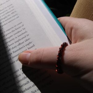 Red and Black Spiral Ring