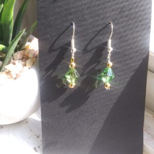 Emerald and Gold Earrings
