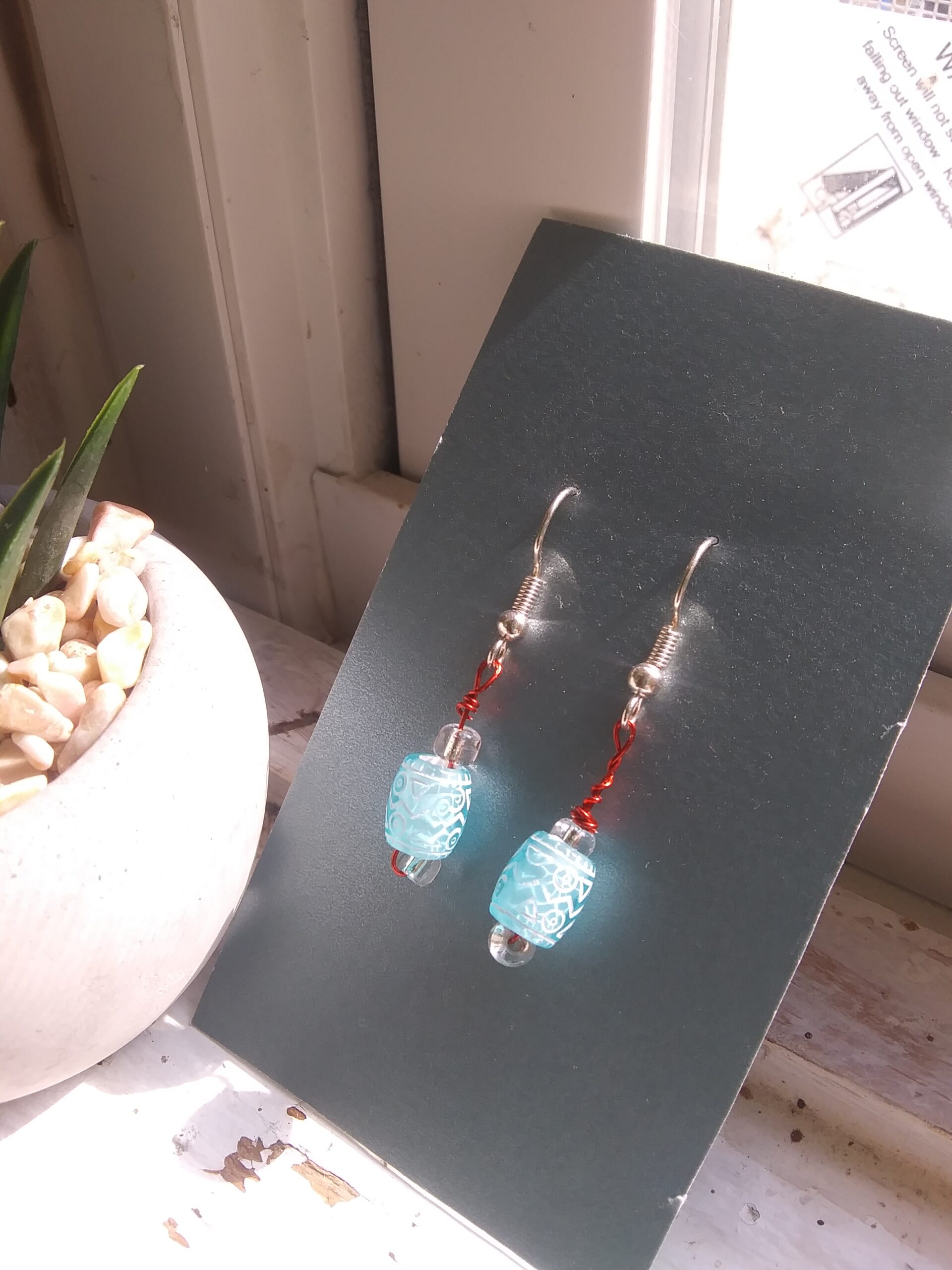 Blue and White Greek-Style