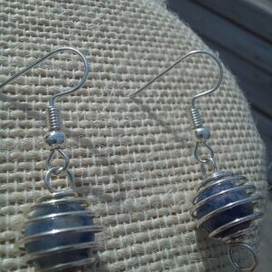 Sodalite Cage Earrings