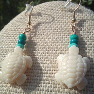 Ocean Blue and Ivory Turtles