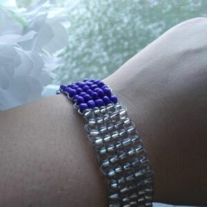 Bohemian Blue and Clear Glass