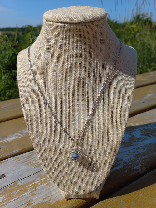 Sodalite Cage Necklace