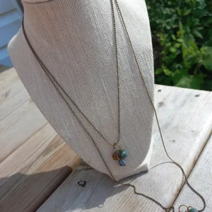 Triple Stone Necklaces