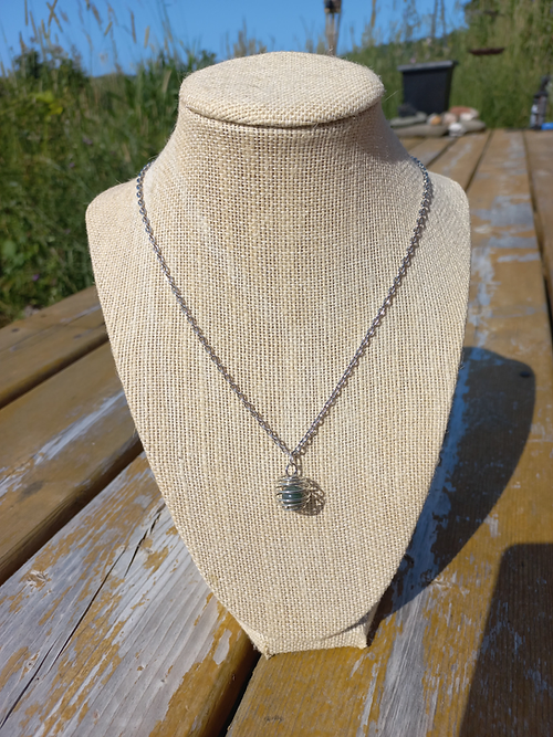Green Moss Agate Necklace
